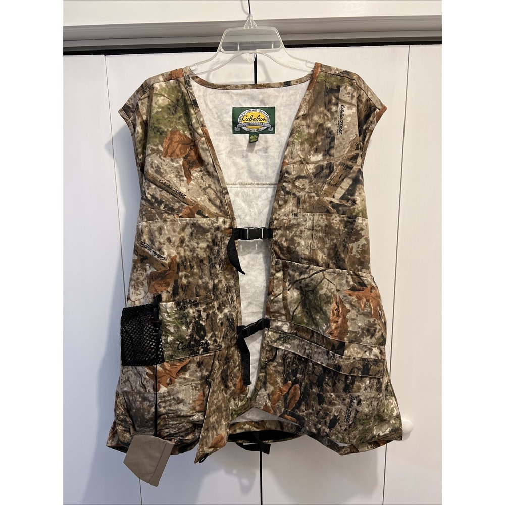 NEW Cabela's Hammer Hunting Vest - Zonz Woodlands Camo ~ Sz XL/2XL, Back Cushion